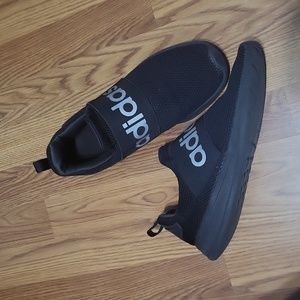 Mens 9.5 black Adidas lite racer adapt 4.0 running shoes silver